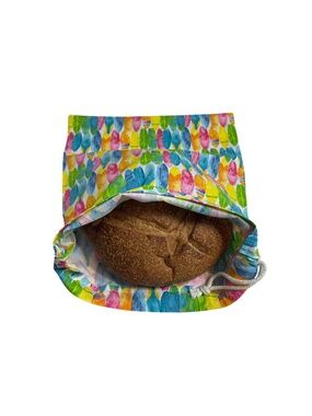 Colorful Surfboard Cotton Bread Bag, Reusable Sourdough Storage Bag, Beach House
